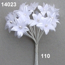 Fiore in satin-organza piccolo