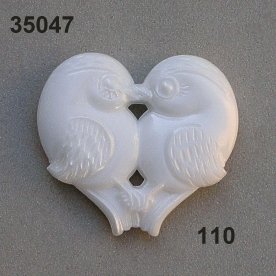 Acryl-Vogelpaar Herz