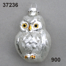 Glass owl baroque