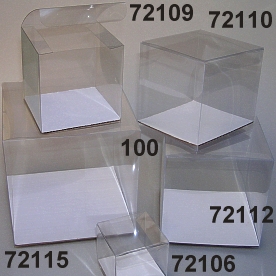 Transparent cube 6cm