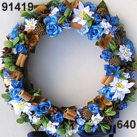 Edelweiss Wreath BLUE