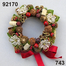 Raspberry-deco wreath